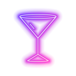 Icône néon drink
