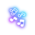 Icône néon music