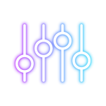 Icône néon paramétrage